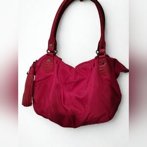MZ Wallace Azalea Elsa Nylon Bedford Hot Pink Shoulder Bag